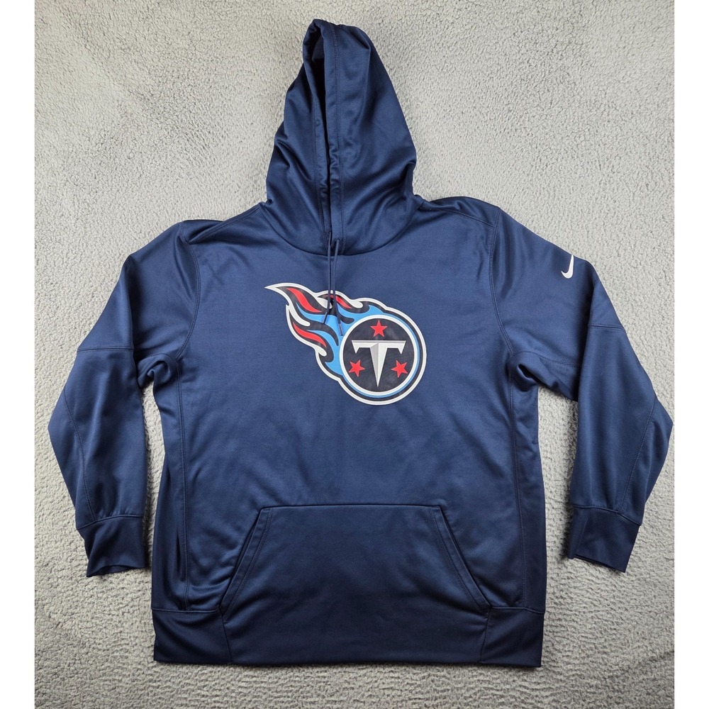 Tennessee Titans Hoodie Pullover Mens 2XL Blue NFL Football Nike Sweatshirt‎
